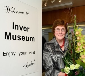 Isabel at the grand opening of the Inver Museum